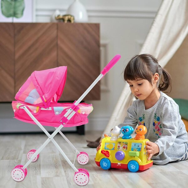 Leichter und kompakter Puppenwagen aus Eisen und Oxford-Stoff – HEALSOPTHY