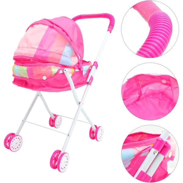 Leichter und kompakter Puppenwagen aus Eisen und Oxford-Stoff – HEALSOPTHY