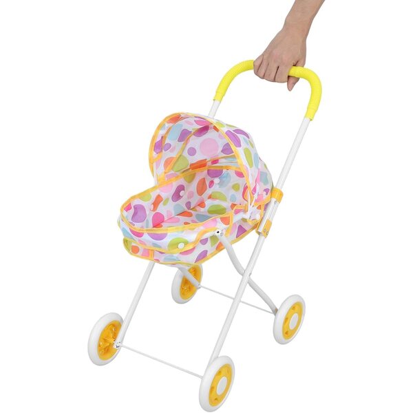 ERINGOGO Spielzeugpuppen-Kinderwagen mit Staufach und weichem Griff