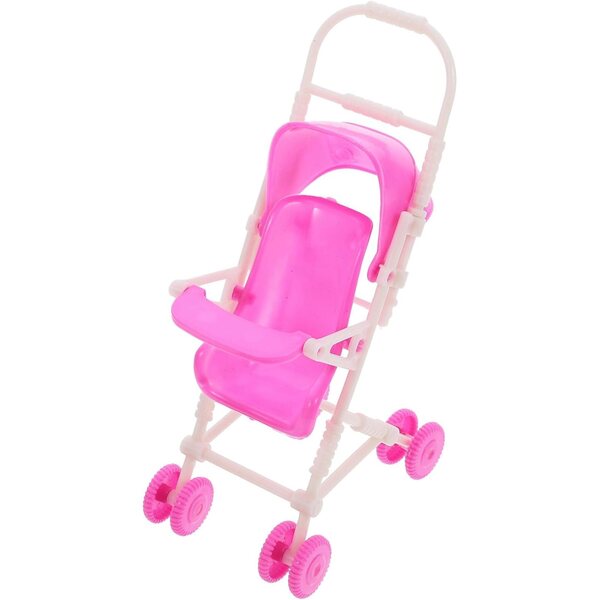 VICASKY Spielzeug-Kinderwagen für Plastikpuppen, Mini-Deko-Trolley 18x10x8 cm