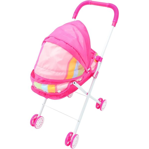 YARNOW Spielzeug-Kinderwagen für Puppen, leicht, faltbar und kompakt
