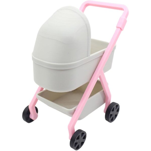 1:12 Puppenhaus-Miniatur-Kinderwagen – realistisches und sicheres Modell