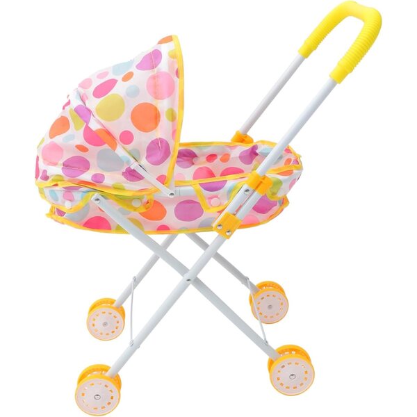 Robuster Puppenspielzeug-Kinderwagen mit glatten Rädern und weichem Griff