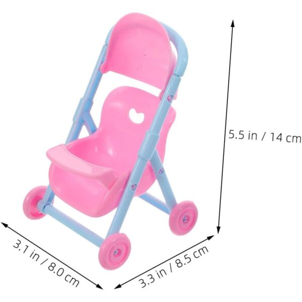 BESPORTBLE 8 Miniatur-Kinderwagen für farbenfrohe und realistische Plastikpuppen