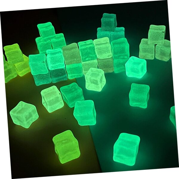 BESPORTBLE 40 pezzi Cubetti di Ghiaccio Finti Riutilizzabili in Resina Trasparente
