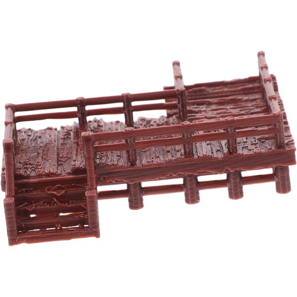 GARVALON Mini Ponte Cinese in Resina per Giardino delle Fate e Bonsai, Decorazione Miniatura Resistente