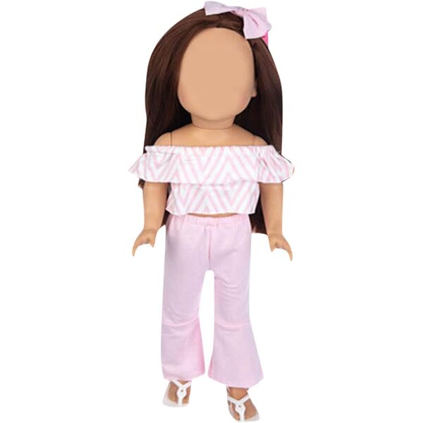 Modeaccessoires-Set für 18-Zoll-Puppen mit Beutel und Hundeplüsch, Geschenkidee für Mädchen