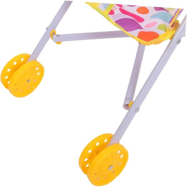 Kinderkinderwagen aus Polyester und ABS für Rollenspiele, leicht zu transportieren
