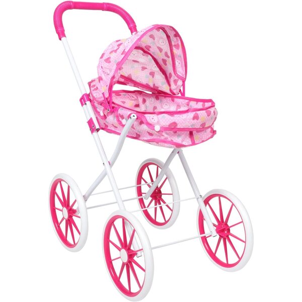 UPKOCH Zusammenklappbarer Kinderwagen mit drehbaren Rädern und Sonnenschirm, inklusive Zubehör