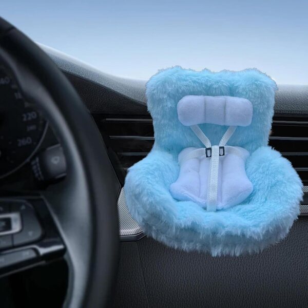 Generisch Autositz für Puppen – Dekoration und Spielzeug mit Clip für Fahrzeuge
