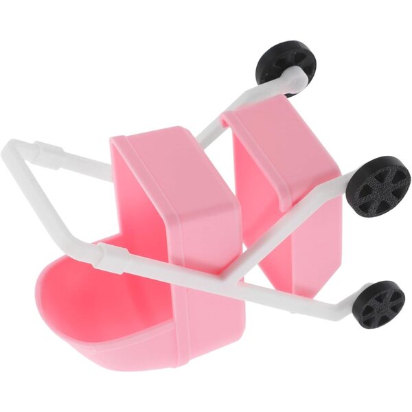 ERINGOGO Mini Culla in Plastica Realistica per Casa delle Bambole 9,5x7,5x5,5 cm