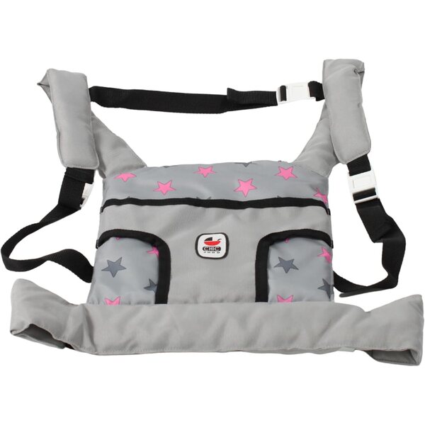 Bayer Chic 2000 Puppenschultergurt Grau – Verstellbare Tasche für Puppen bis 46 cm