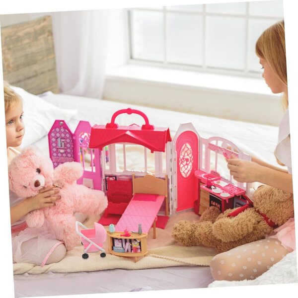 Vaguelly 1/12 Miniatur-Spielzeug-Kinderwagen für Puppen, dekorativ und realistisch