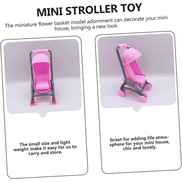 UPKOCH Miniatur-Kinderwagen für Puppen und Heimdekorationen