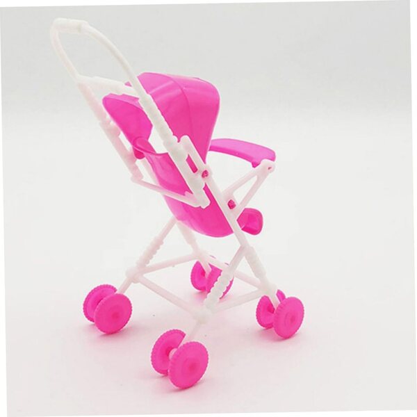 WOONEKY 3 Mini-Kinderwagen für Puppenhaus | Realistische Accessoires für Babys und Geburtstage