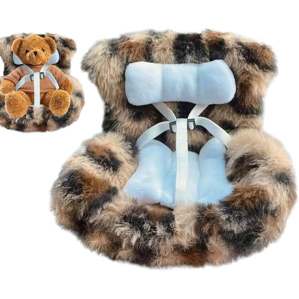 Autositz für 17cm Puppen mit Belüftungsclip | Elegantes und rutschfestes Design