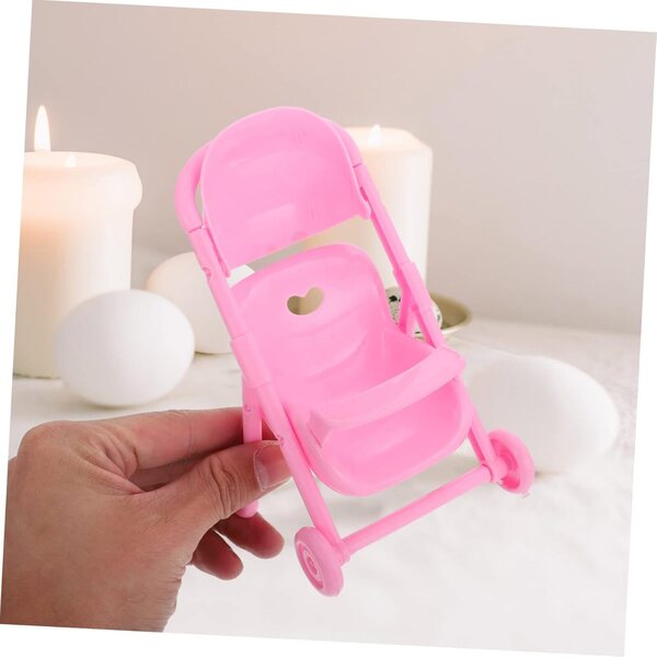 BESPORTBLE Spielzeug-Kinderwagen, 4-teilig, Mini, bunt, ABS, sicher für Kinder