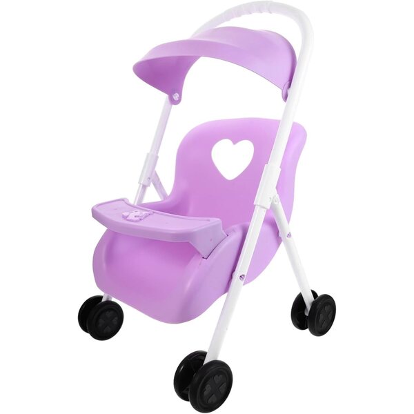 HOODANCOS Puppenwagen aus lila Kunststoff, dekoratives Accessoire und Simulationsspiel