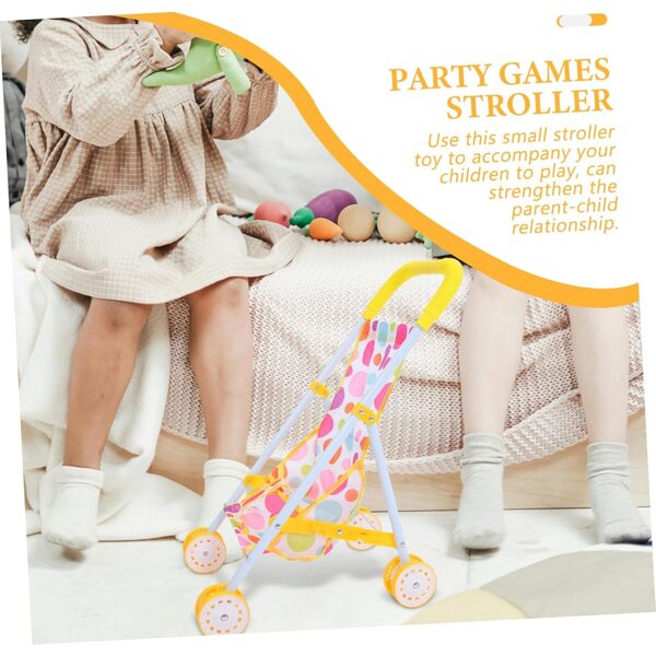 ORFOFE Leichter und faltbarer Spielzeug-Kinderwagen für Puppen mit weichem Griff