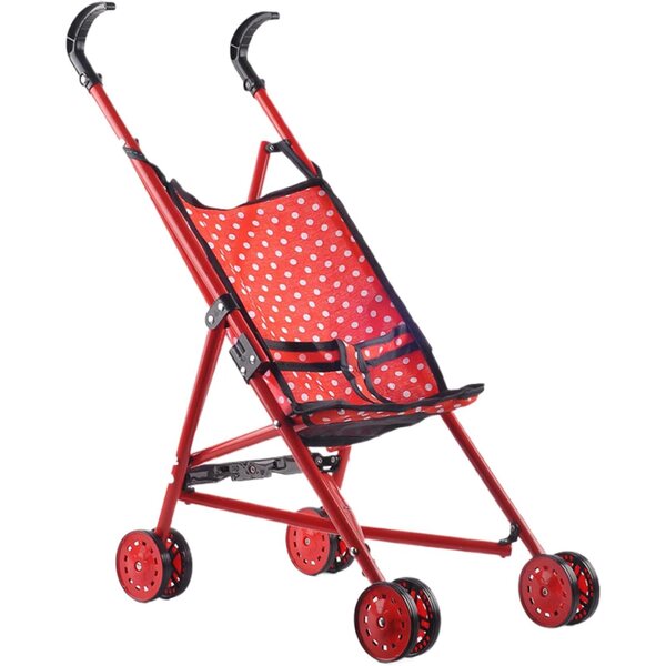 Zusammenklappbarer Spielzeug-Kinderwagen für Kinder aus Eisen und Stoff, 53 x 40 x 23,5 cm
