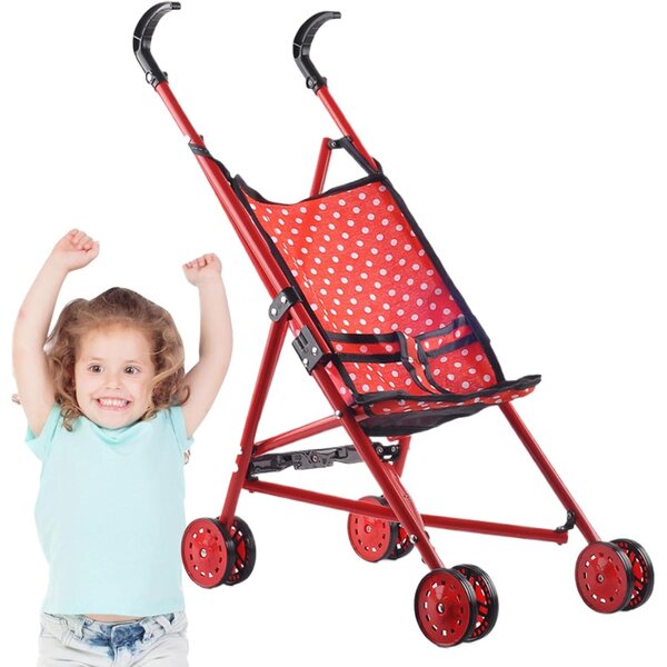 Zusammenklappbarer Spielzeug-Kinderwagen für Kinder aus Eisen und Stoff, 53 x 40 x 23,5 cm