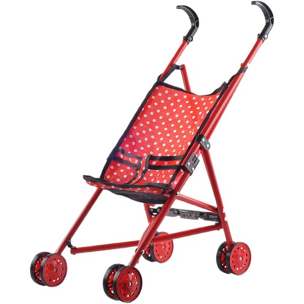Liqzirtu Zweirädriger faltbarer Puppenwagen – sicheres und tragbares Spielzeug für Kinder