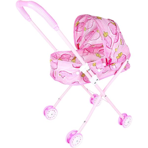 Generisch 2-in-1-Puppenwagen mit verstellbarem Verdeck und stabilen Rädern