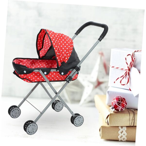 Vaguelly Spielzeug-Kinderwagen für Puppen, leicht und einfach zu transportieren, 54 x 46 x 24 cm