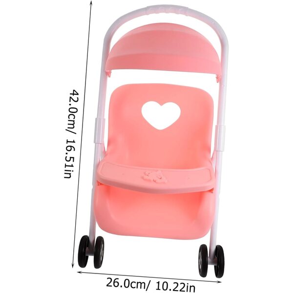 Robuster und schicker ERINGOGO Puppenwagen 42x26x25 cm für Puppenhaus