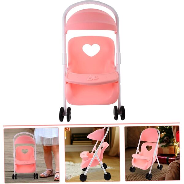 Robuster und schicker ERINGOGO Puppenwagen 42x26x25 cm für Puppenhaus