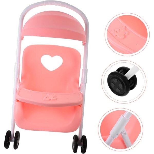 Robuster und schicker ERINGOGO Puppenwagen 42x26x25 cm für Puppenhaus