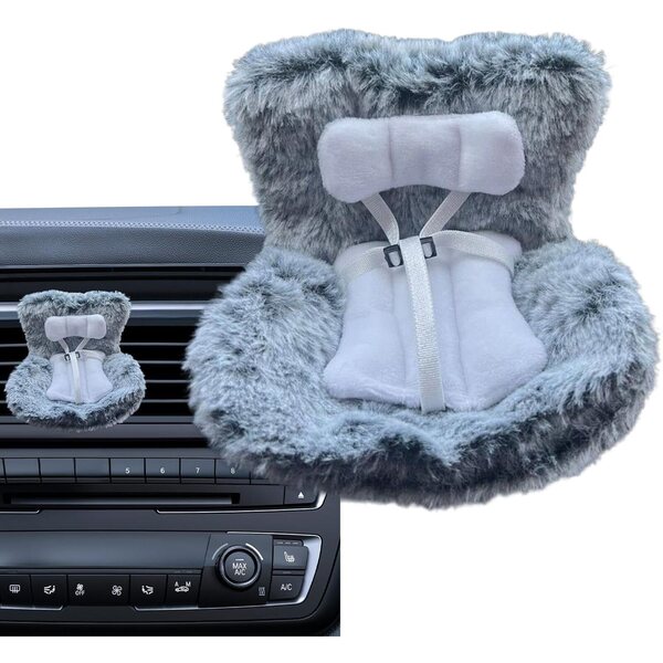 Puppenautositz mit Belüftung und sicherem Clip – dekoratives Accessoire
