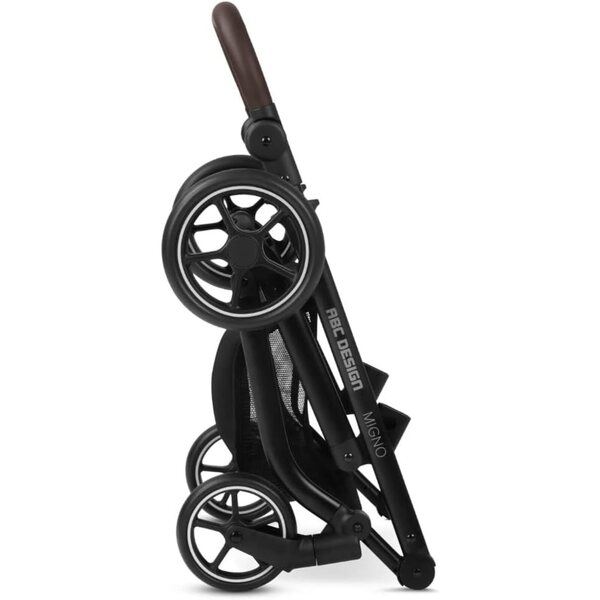 ABC Design Migno Berry Puppenwagen mit drehbaren Rädern und Sicherheitsgurt