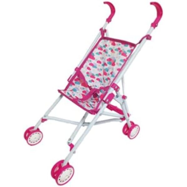 Passeggino per bambola TU TU LOVE DEEXTEK leggero e pieghevole 42x28x56 cm
