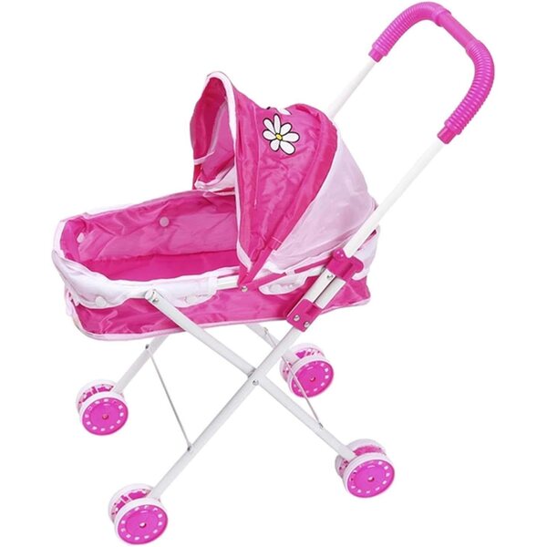 Passeggino per Bambole Pieghevole Giocattolo Realistico per Giochi di Ruolo Bambini
