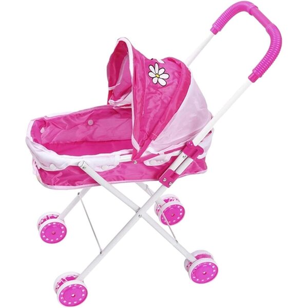 Passeggino per Bambole Pieghevole Giocattolo Realistico per Giochi di Ruolo Bambini