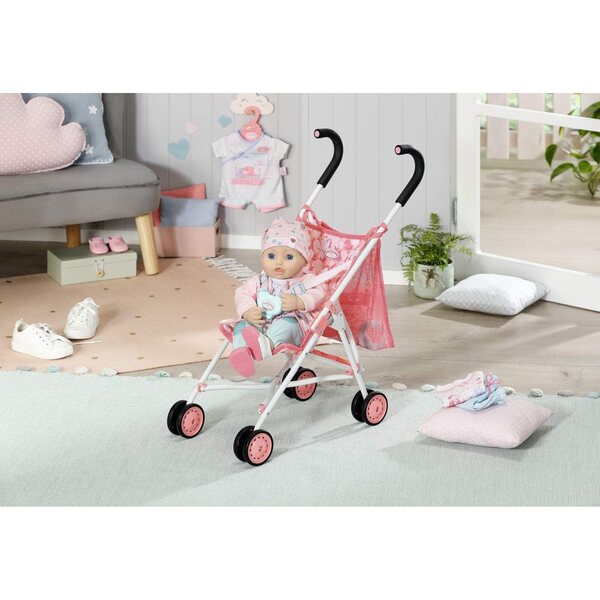 Baby Annabell Active Kinderwagen mit Netztasche für 43 cm Puppen – Kreativspiel 3+