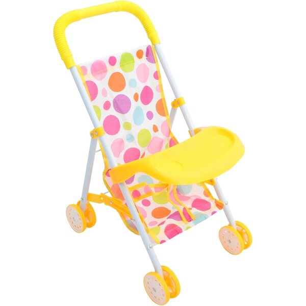 Spielzeug-Kinderwagen für Mini-Puppen mit Oxford-Stoff und Eisenstruktur, 45 x 30 cm
