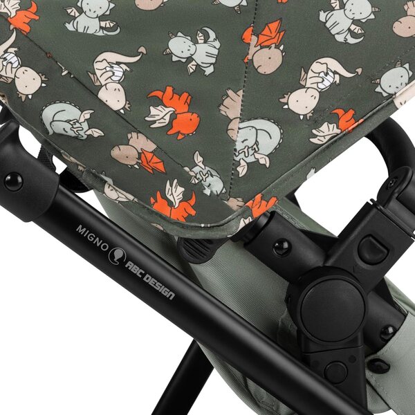 Migno Dragon Puppenwagen von ABC Design, praktisch und verstellbar