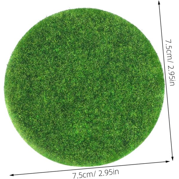 Toddmomy Set 8 Tappeti Decorativi Miniatura Rotondi per Case delle Bambole e Giardini