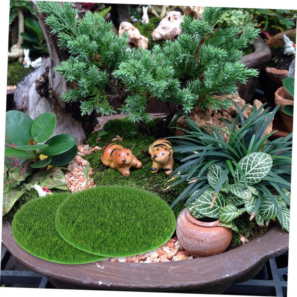 Toddmomy Set 8 Tappeti Decorativi Miniatura Rotondi per Case delle Bambole e Giardini
