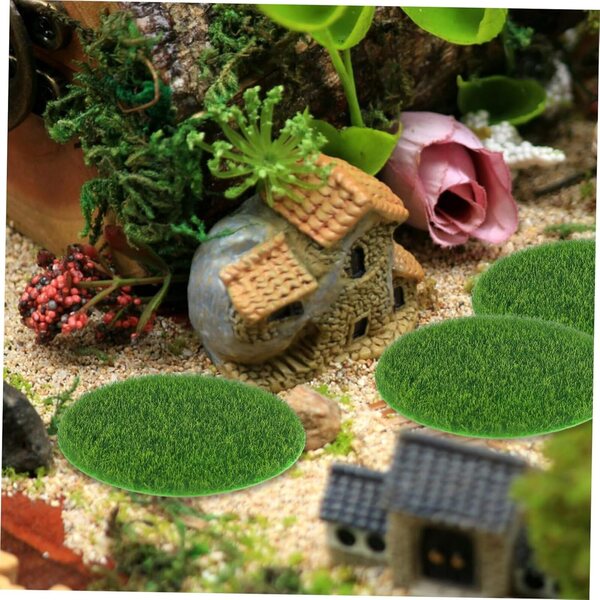 Toddmomy Set 8 Tappeti Decorativi Miniatura Rotondi per Case delle Bambole e Giardini