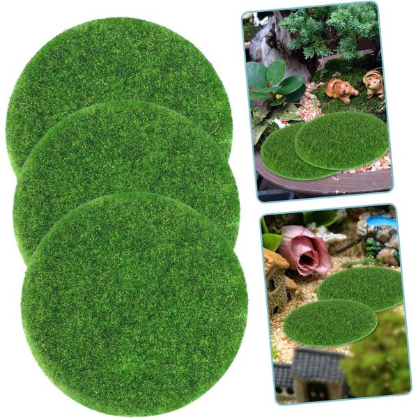 Toddmomy Set 8 Tappeti Decorativi Miniatura Rotondi per Case delle Bambole e Giardini