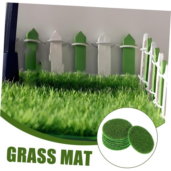 Toddmomy Set 8 Tappeti Decorativi Miniatura Rotondi per Case delle Bambole e Giardini