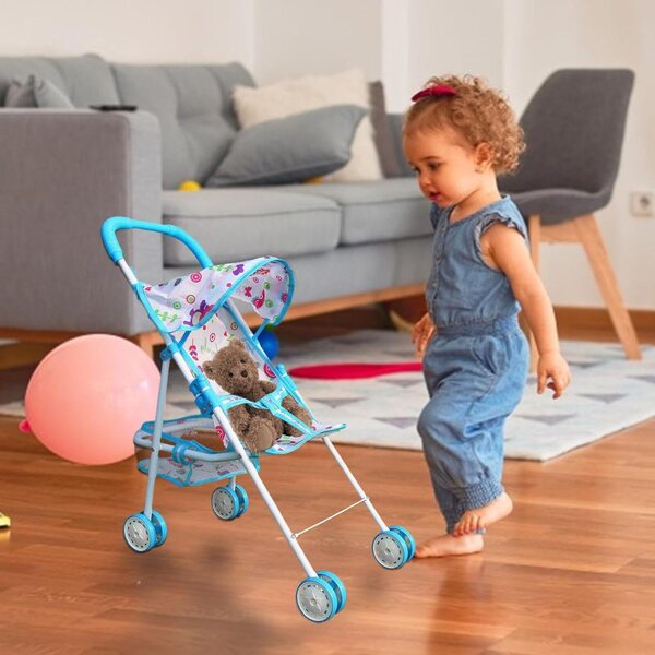 Leichter und faltbarer Puppenwagen, kreatives Spielzeug für Kinder