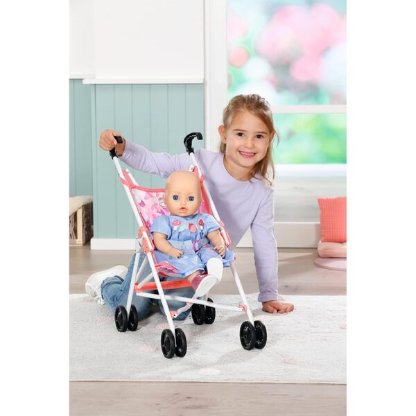 Baby Annabell Active Kinderwagen für Puppen bis 43 cm, leicht zusammenklappbar und zu tragen
