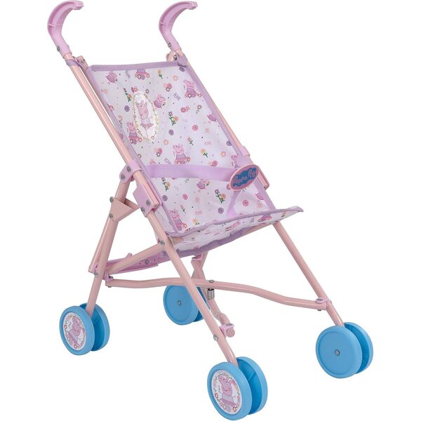 Peppa Pig HTI Kinderwagen mit Doppelrad, kreatives Spiel für Kinder ab 3 Jahren