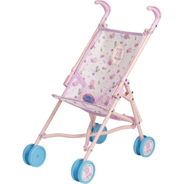 Peppa Pig HTI Kinderwagen mit Doppelrad, kreatives Spiel für Kinder ab 3 Jahren