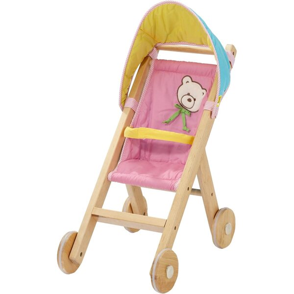 Hauck 801697 Kinderwagen Timber – Sicherer und widerstandsfähiger Holzkinderwagen für Kinder