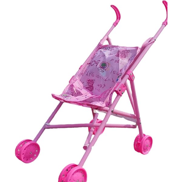Sharplace Zusammenklappbarer Puppenwagen mit Regenschirm, Geschenk für Kinder ab 3 Jahren